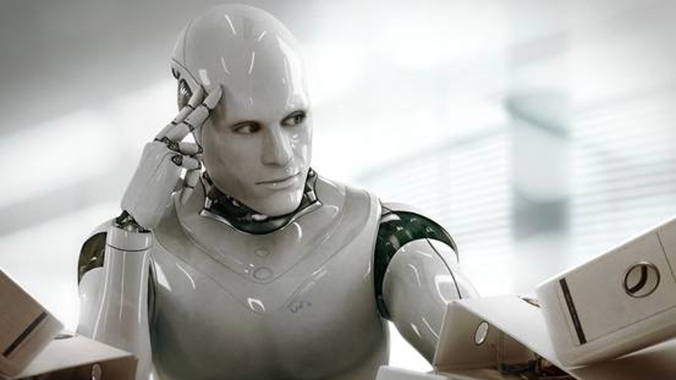 Robot thinking about data science