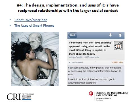 Social Informatics, Robot Love, Unintended Consequences